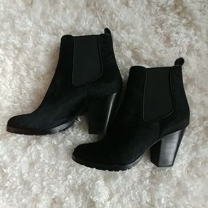 Frye Tate Chelsea Boot Black Calf Hair